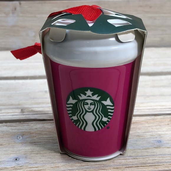 Starbucks Hot Pink Ceramic Cup Ornament - Winter 2021 - Picture 2 of 7